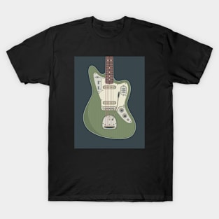 Antique Olive Jag Guitar T-Shirt